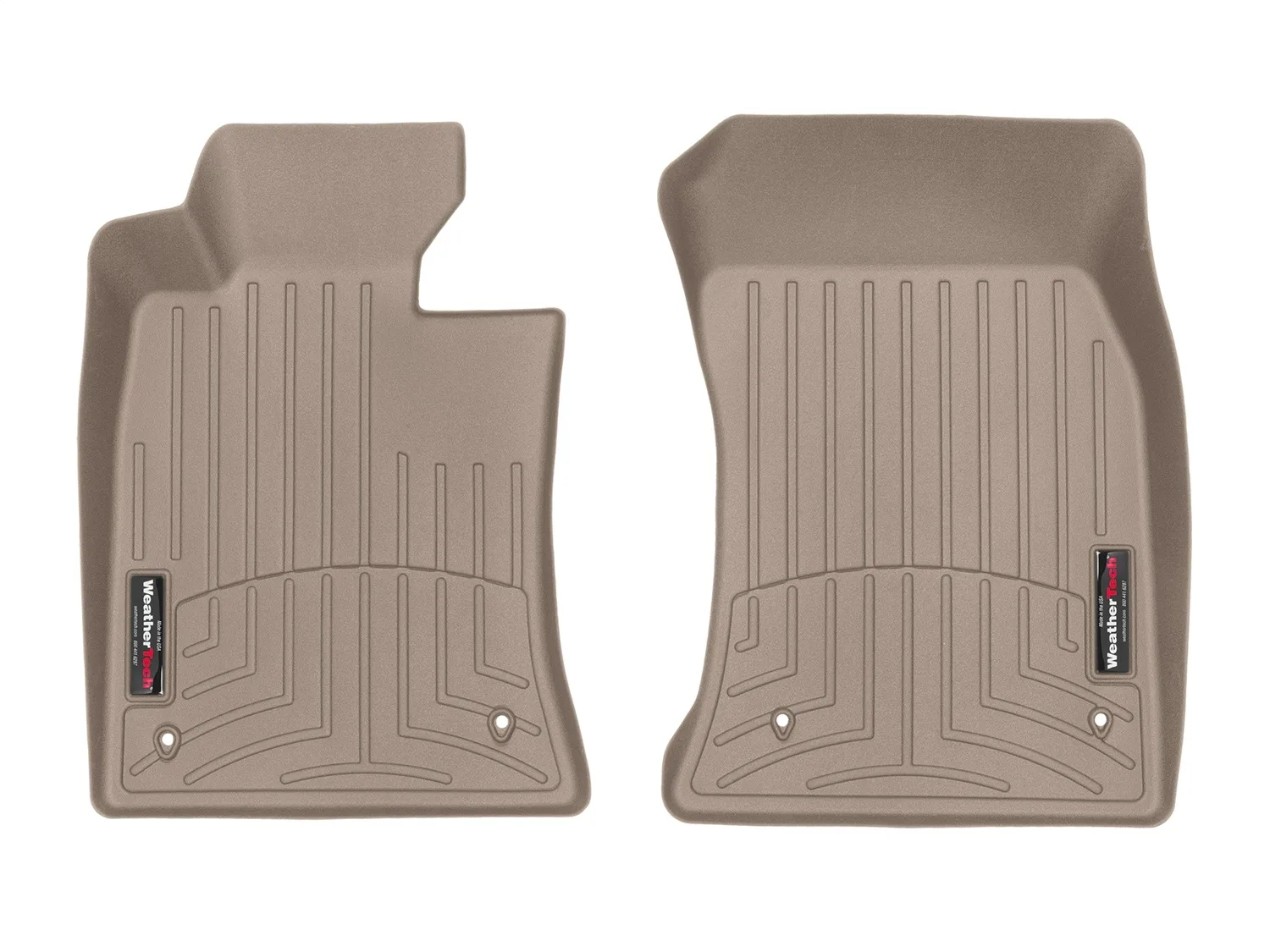 WeatherTech FloorLiner™ DigitalFit®; Tan; Front;