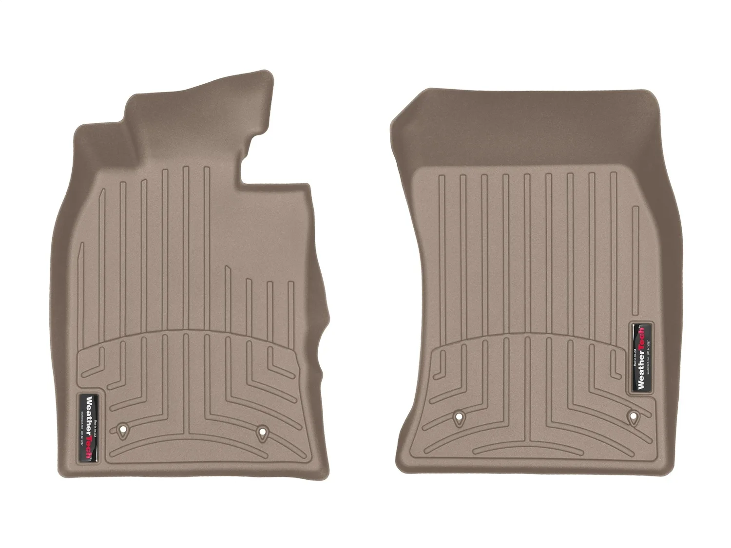 WeatherTech FloorLiner™ DigitalFit®; Tan; Front;
