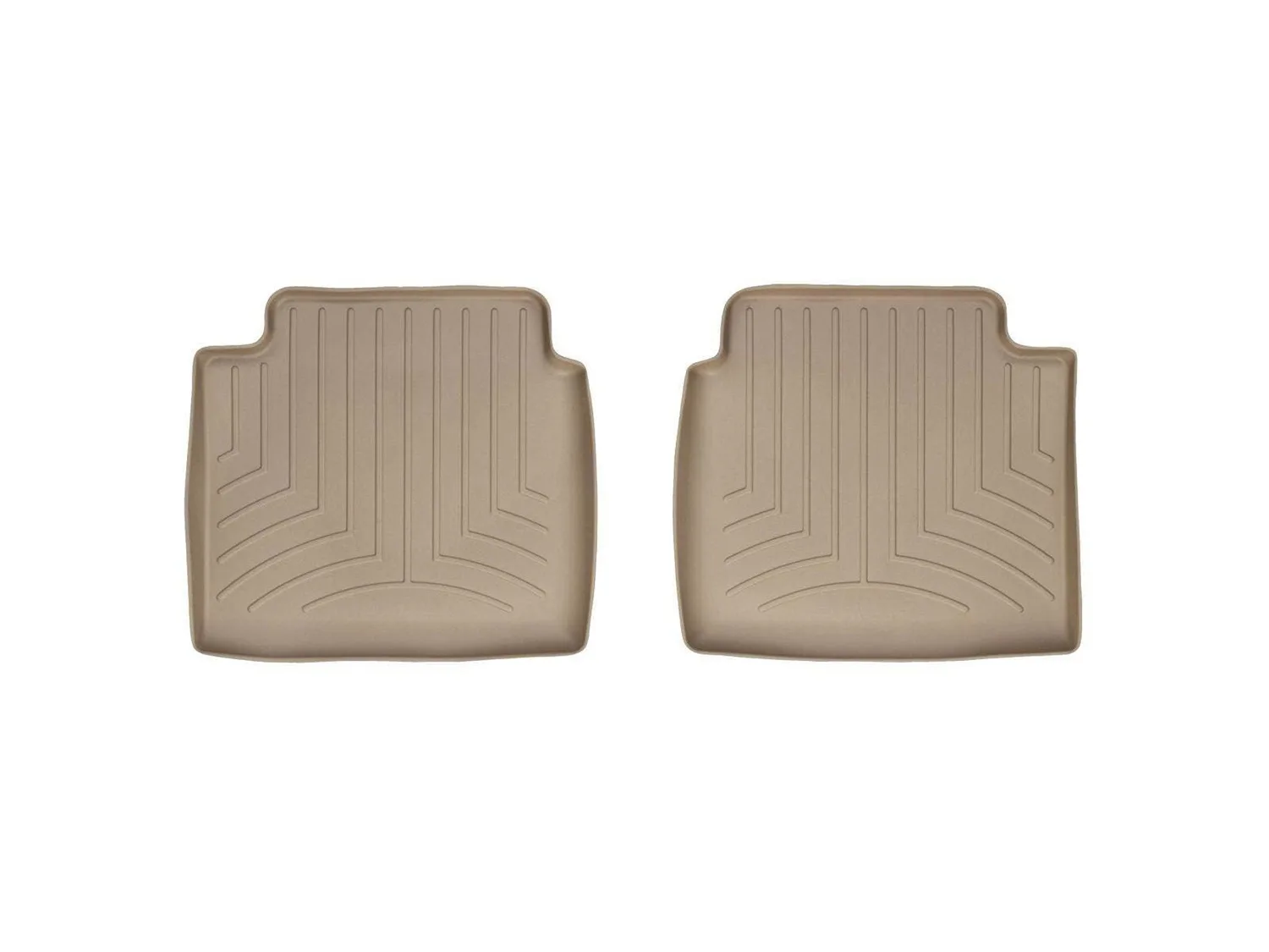 WeatherTech FloorLiner™ DigitalFit®; Tan; Rear; 2 Piece;