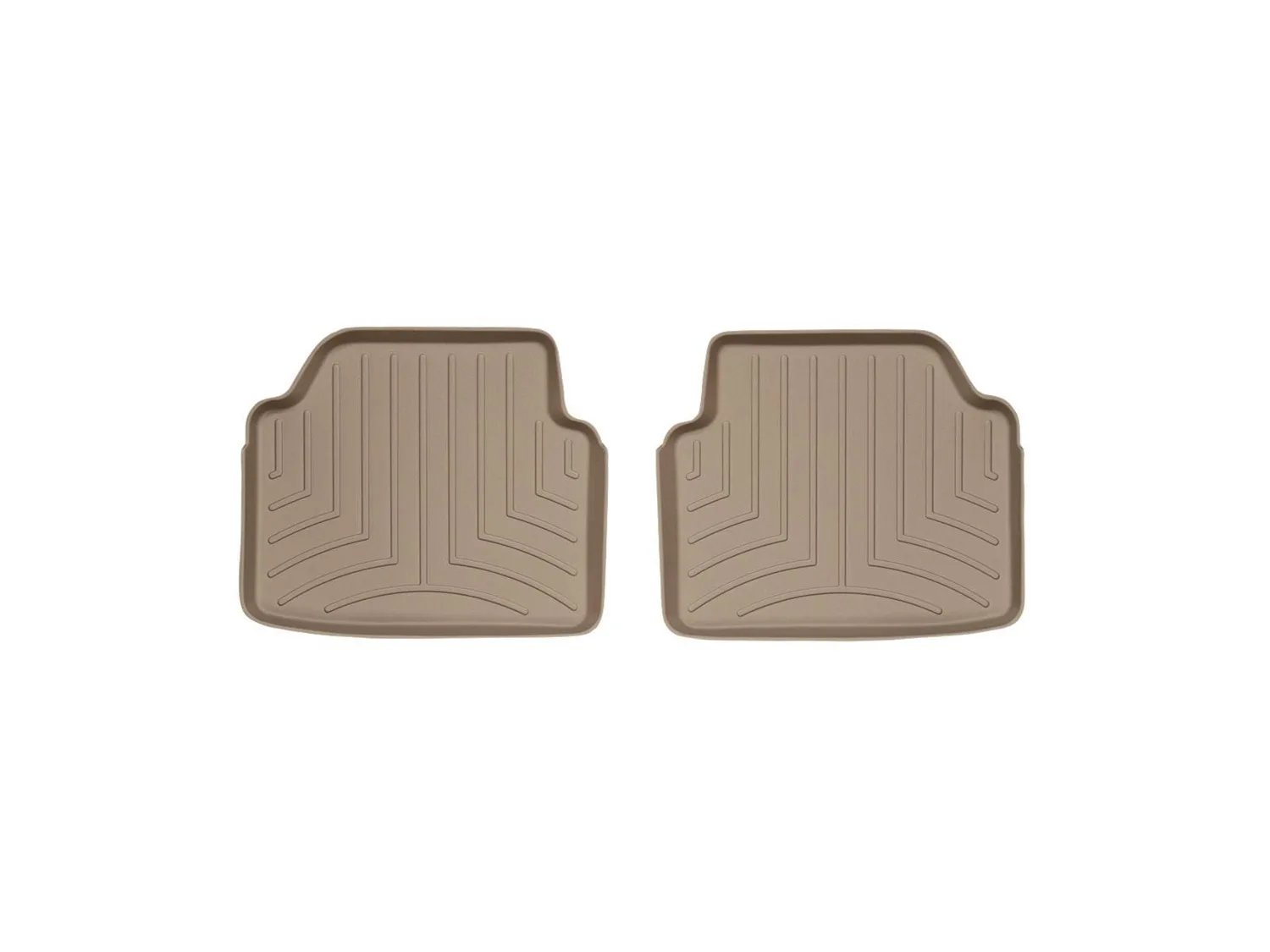 WeatherTech FloorLiner™ DigitalFit®; Tan; Rear; 2 Piece;
