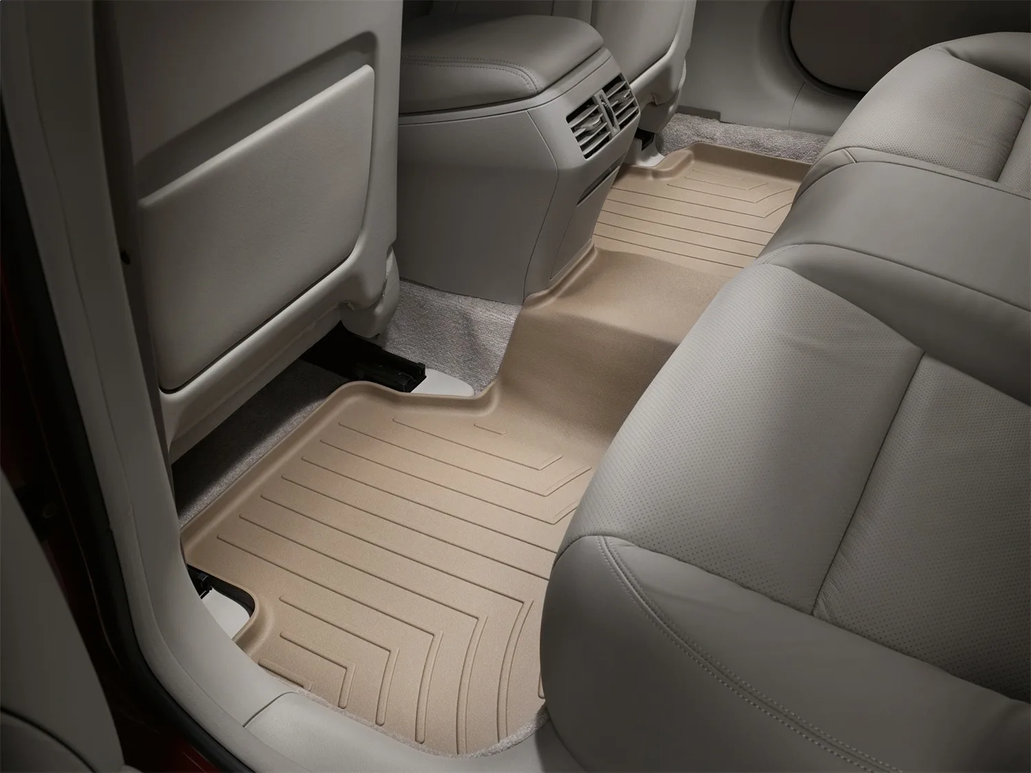WeatherTech FloorLiner™ DigitalFit®; Tan; Rear;