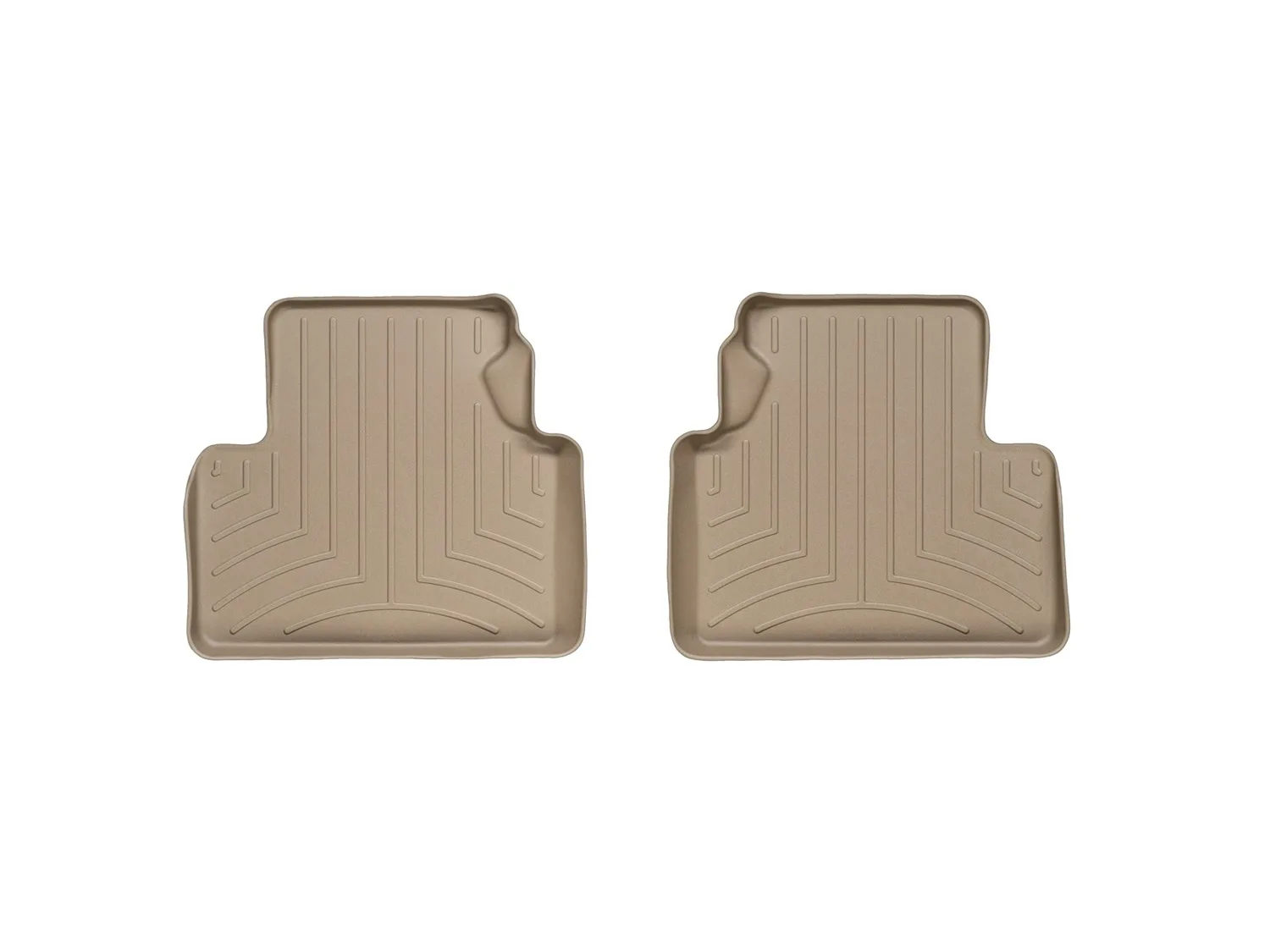 WeatherTech FloorLiner™ DigitalFit®; Tan; Rear; 2 Piece;