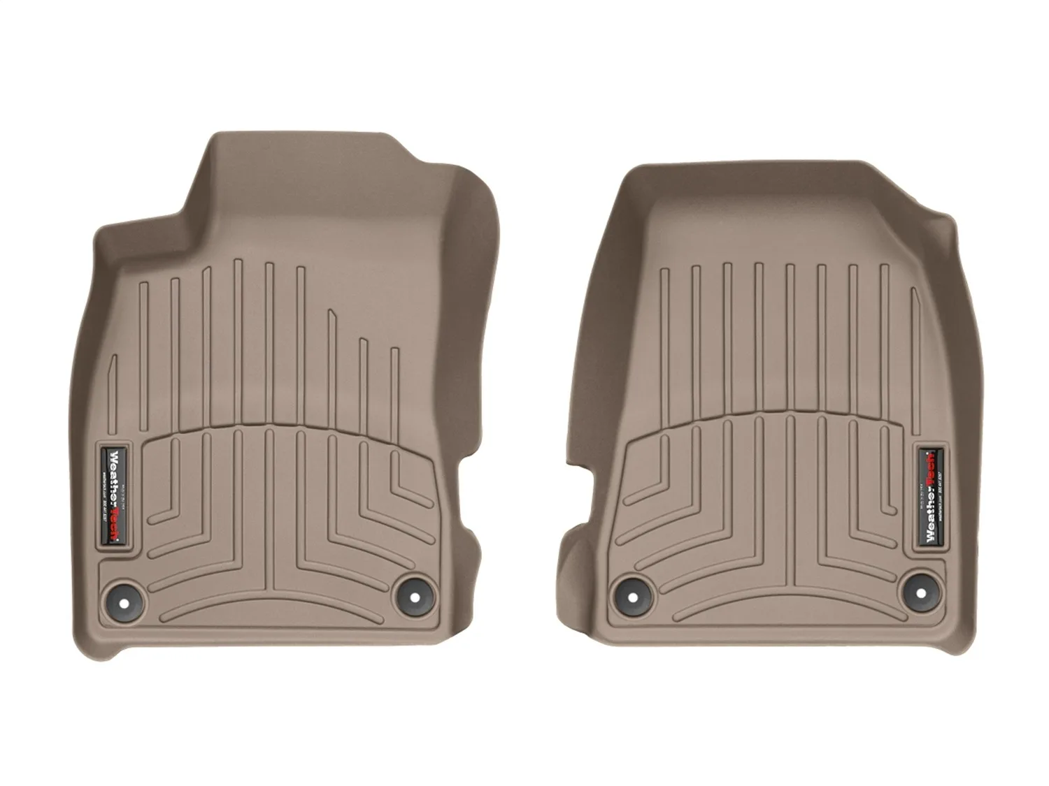 WeatherTech FloorLiner™ DigitalFit®; Tan; Front;
