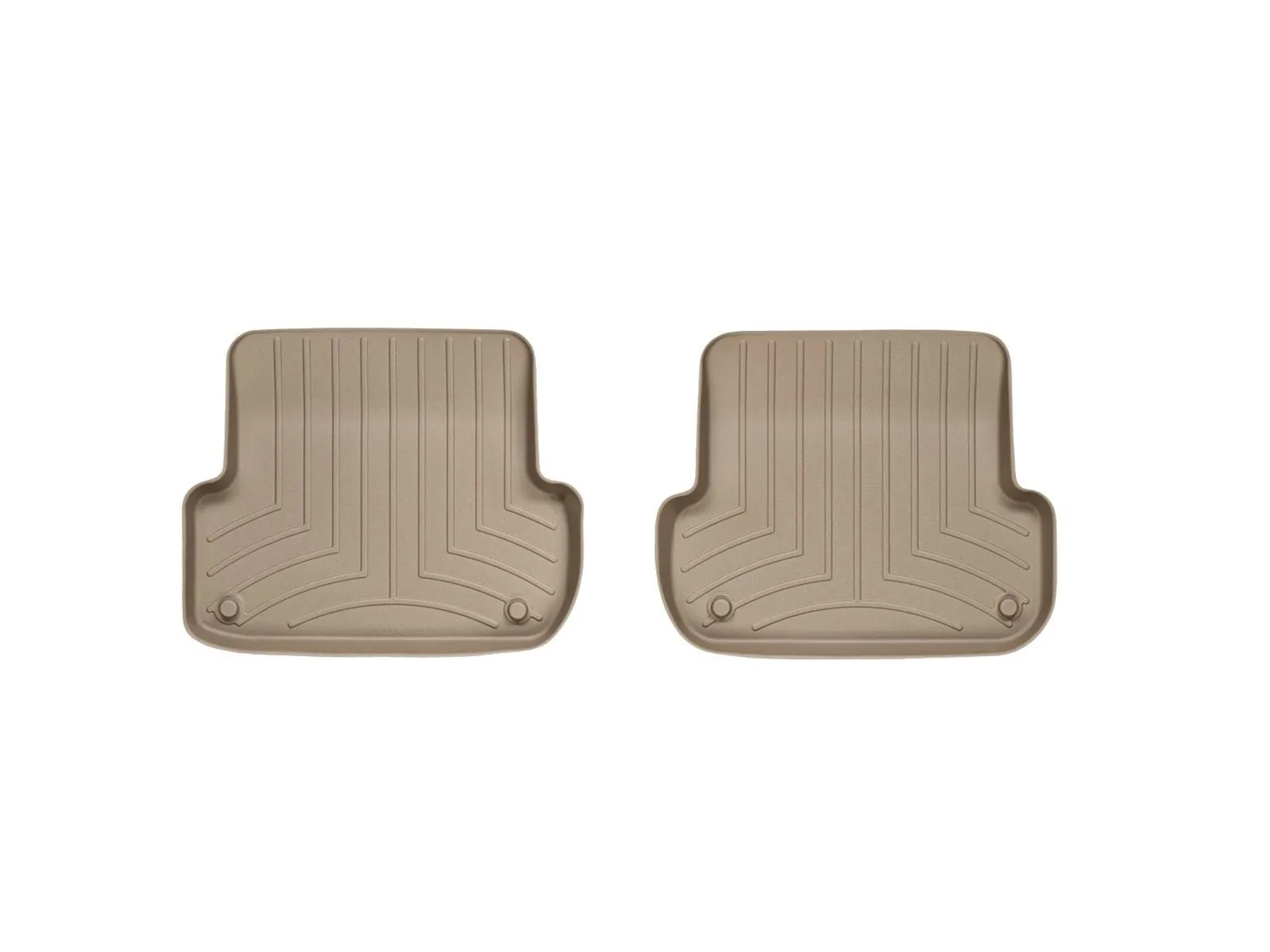 WeatherTech FloorLiner™ DigitalFit®; Tan; Rear; 2 Piece;