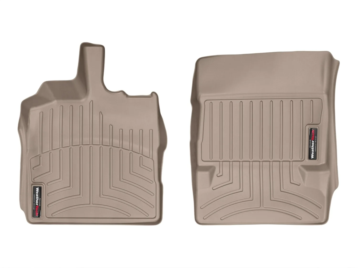 WeatherTech FloorLiner™ DigitalFit®; Tan; Front;