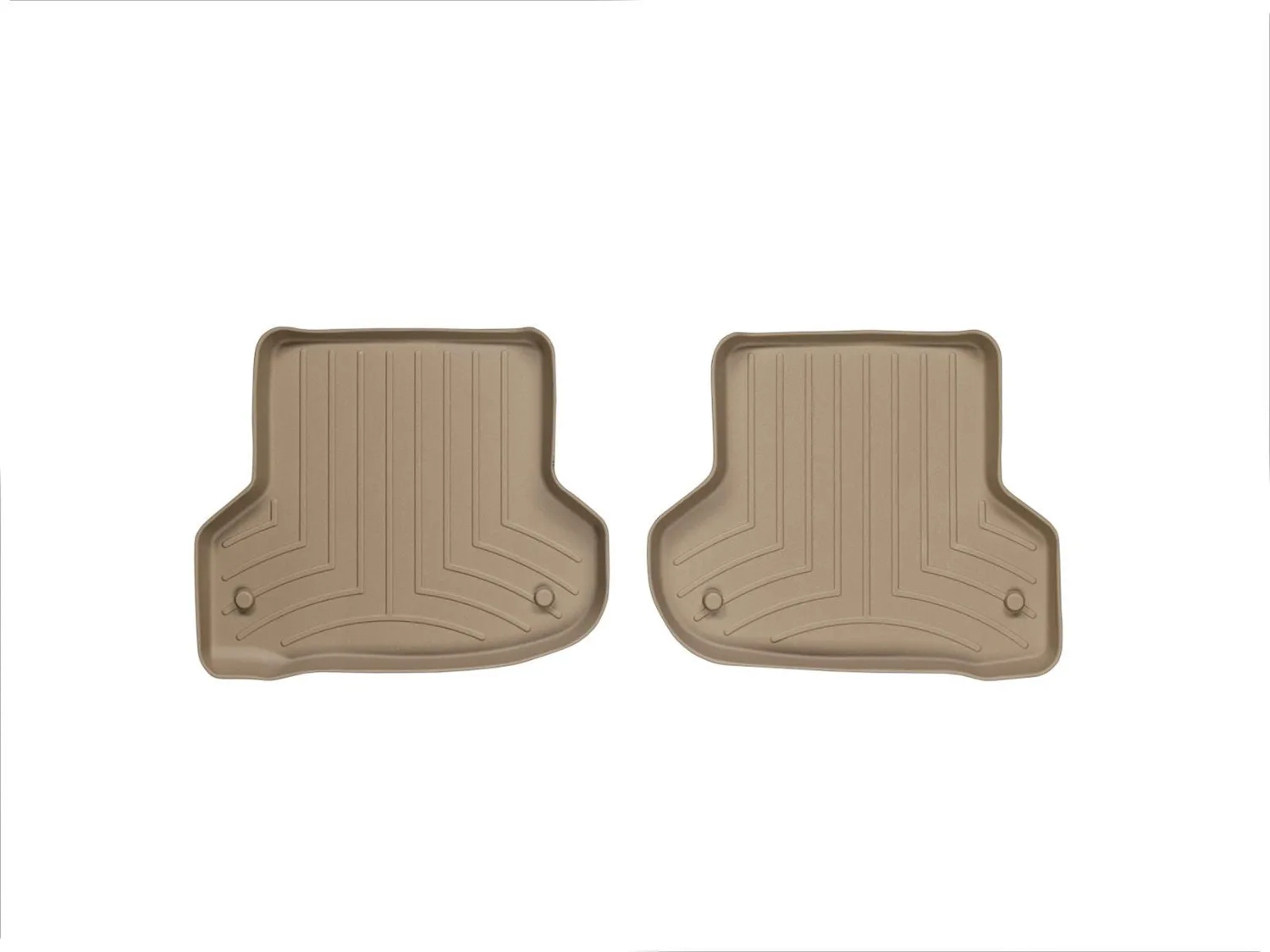 WeatherTech FloorLiner™ DigitalFit®; Tan; Rear; 2 Piece;