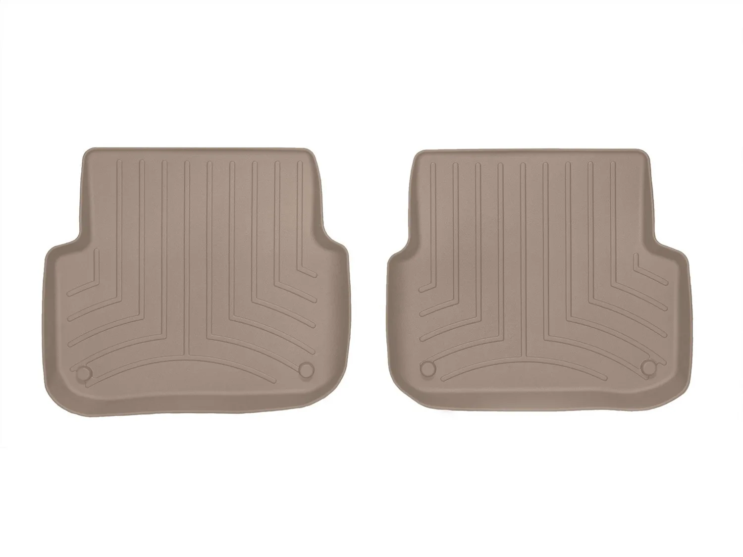 WeatherTech FloorLiner™ DigitalFit®; Tan; Rear; 2 Piece;