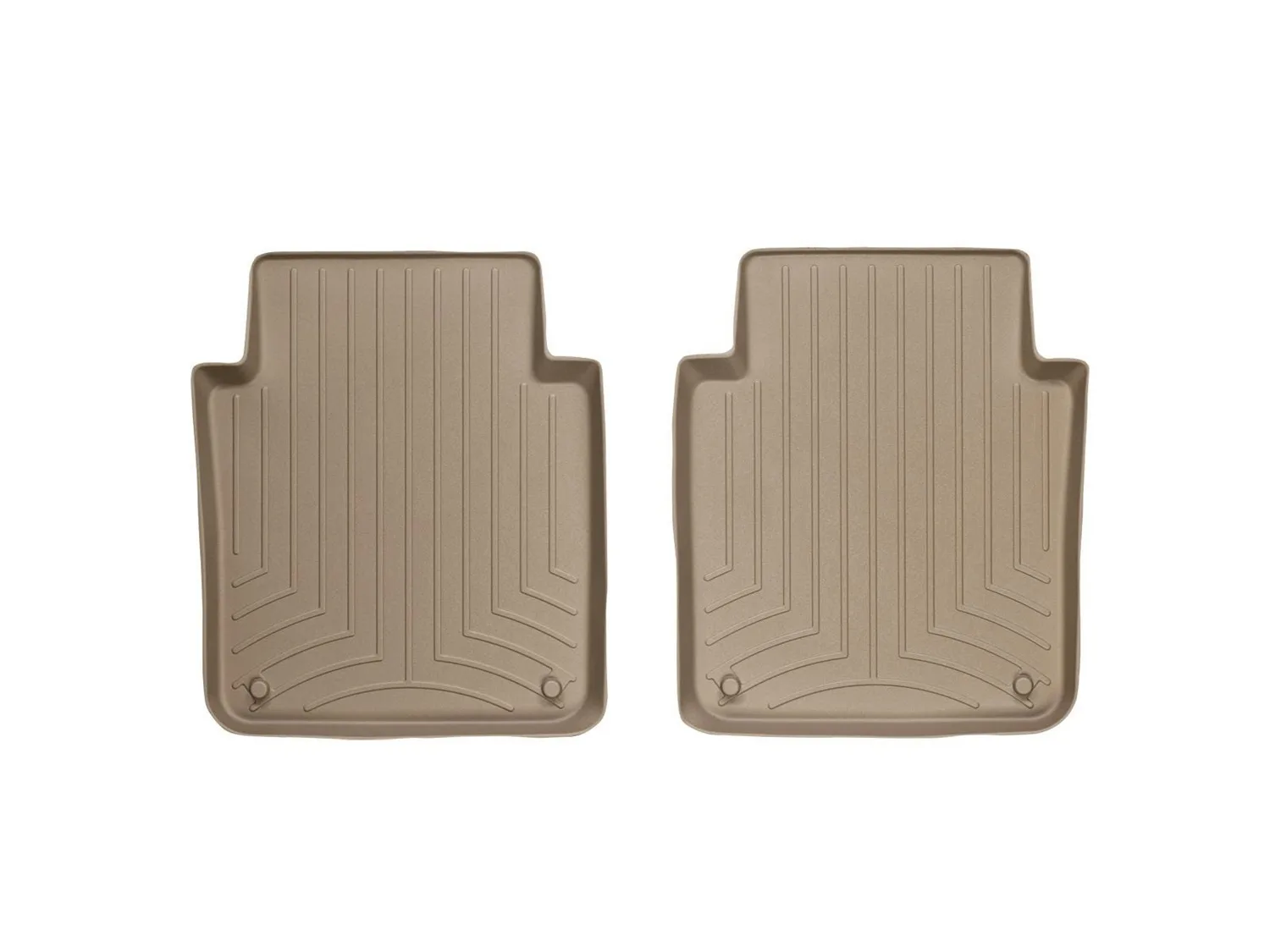 WeatherTech FloorLiner™ DigitalFit®; Tan; Rear; 2 Piece;