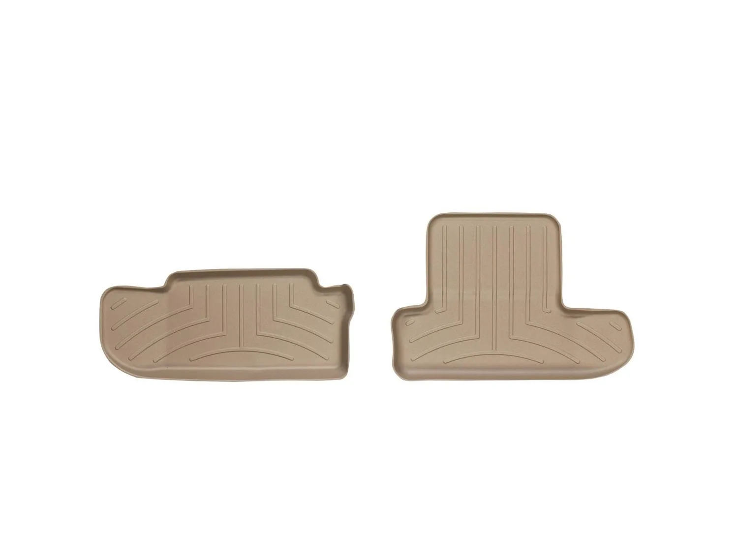 WeatherTech FloorLiner™ DigitalFit®; Tan; Rear; 2 Piece;