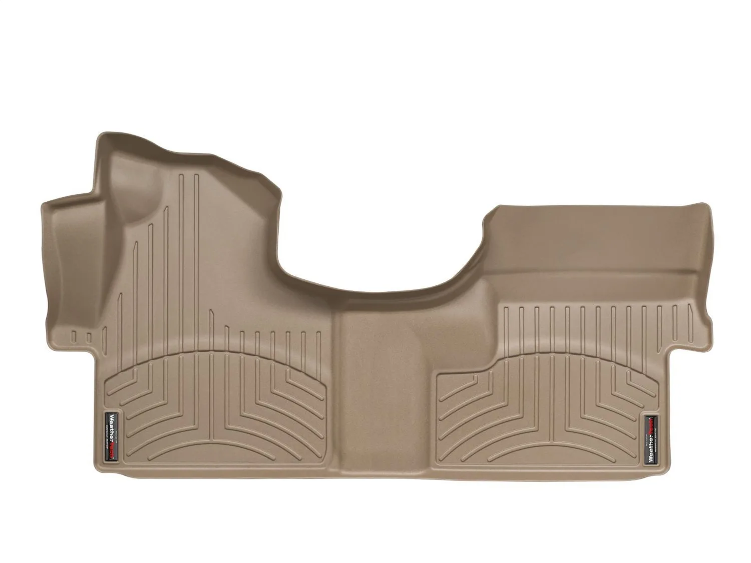 WeatherTech FloorLiner™ DigitalFit®; Tan; Front; Over The Hump;