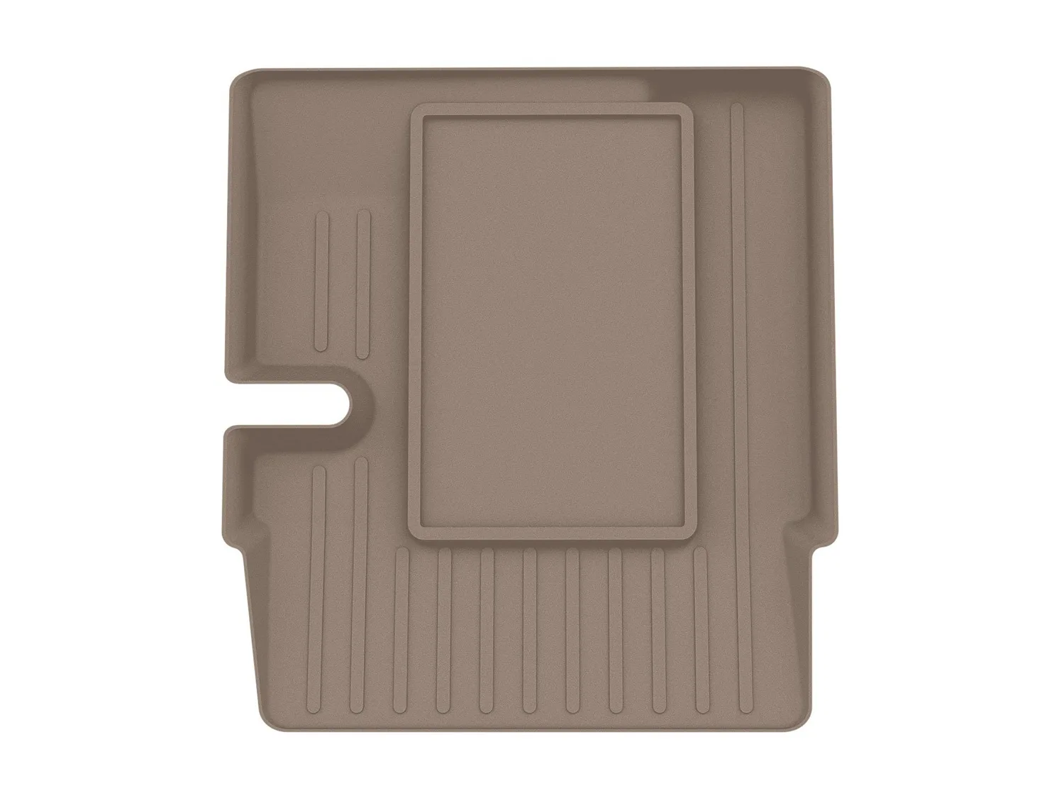 WeatherTech FloorLiner™ DigitalFit®; Tan; Rear; Center Aisle;