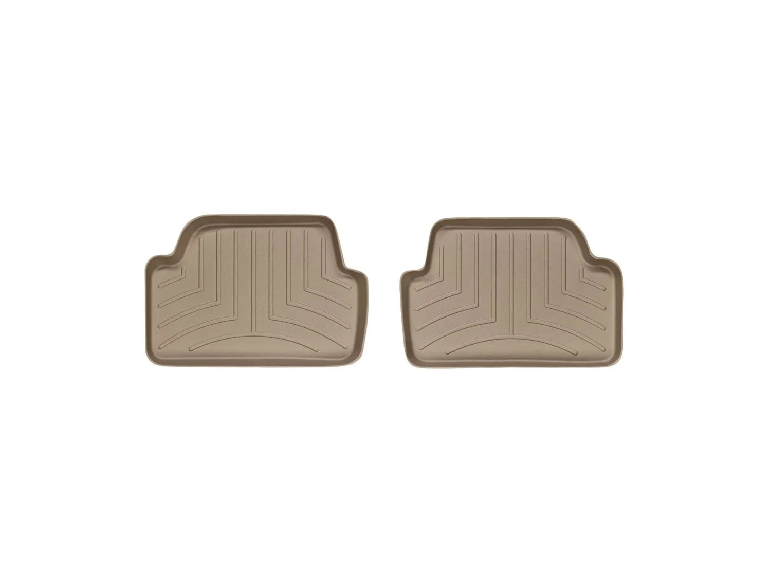 WeatherTech FloorLiner™ DigitalFit®; Tan; Rear; 2 Piece;