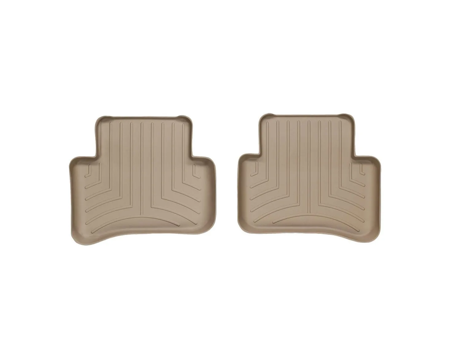 WeatherTech FloorLiner™ DigitalFit®; Tan; Rear; 2 Piece;