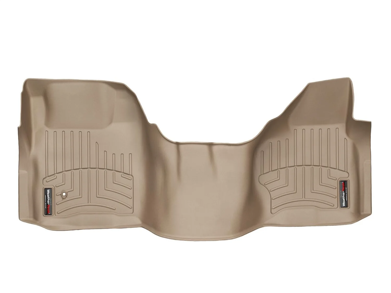 WeatherTech FloorLiner™ DigitalFit®; Tan; Front; Over The Hump;
