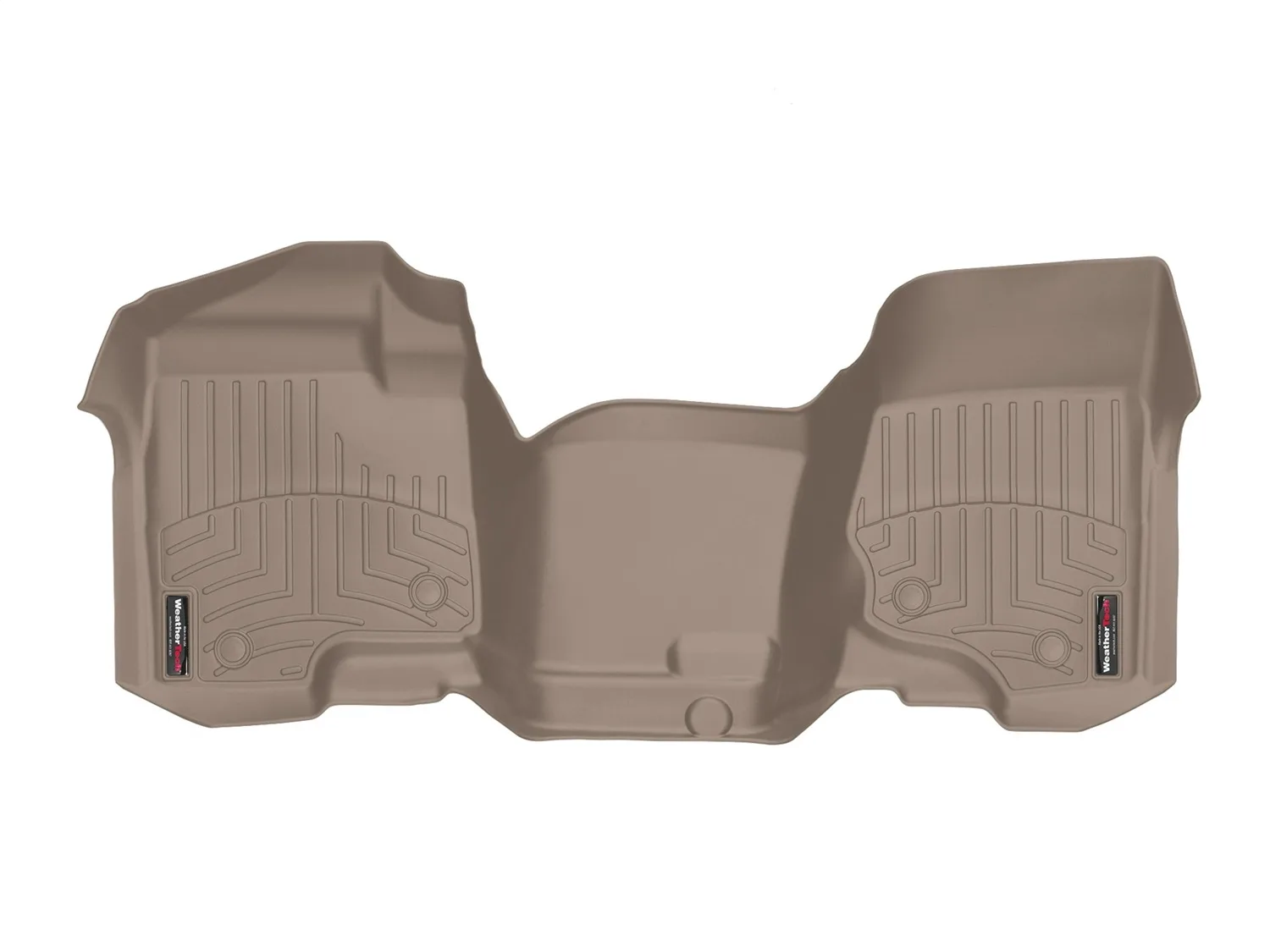 WeatherTech FloorLiner™ DigitalFit®; Tan; Front; Over The Hump;