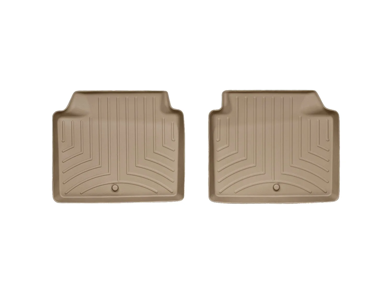 WeatherTech FloorLiner™ DigitalFit®; Tan; Rear; 2 Piece;