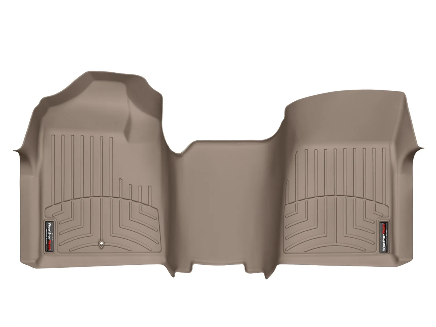 WeatherTech FloorLiner™ DigitalFit®; Tan; Front; Over The Hump;