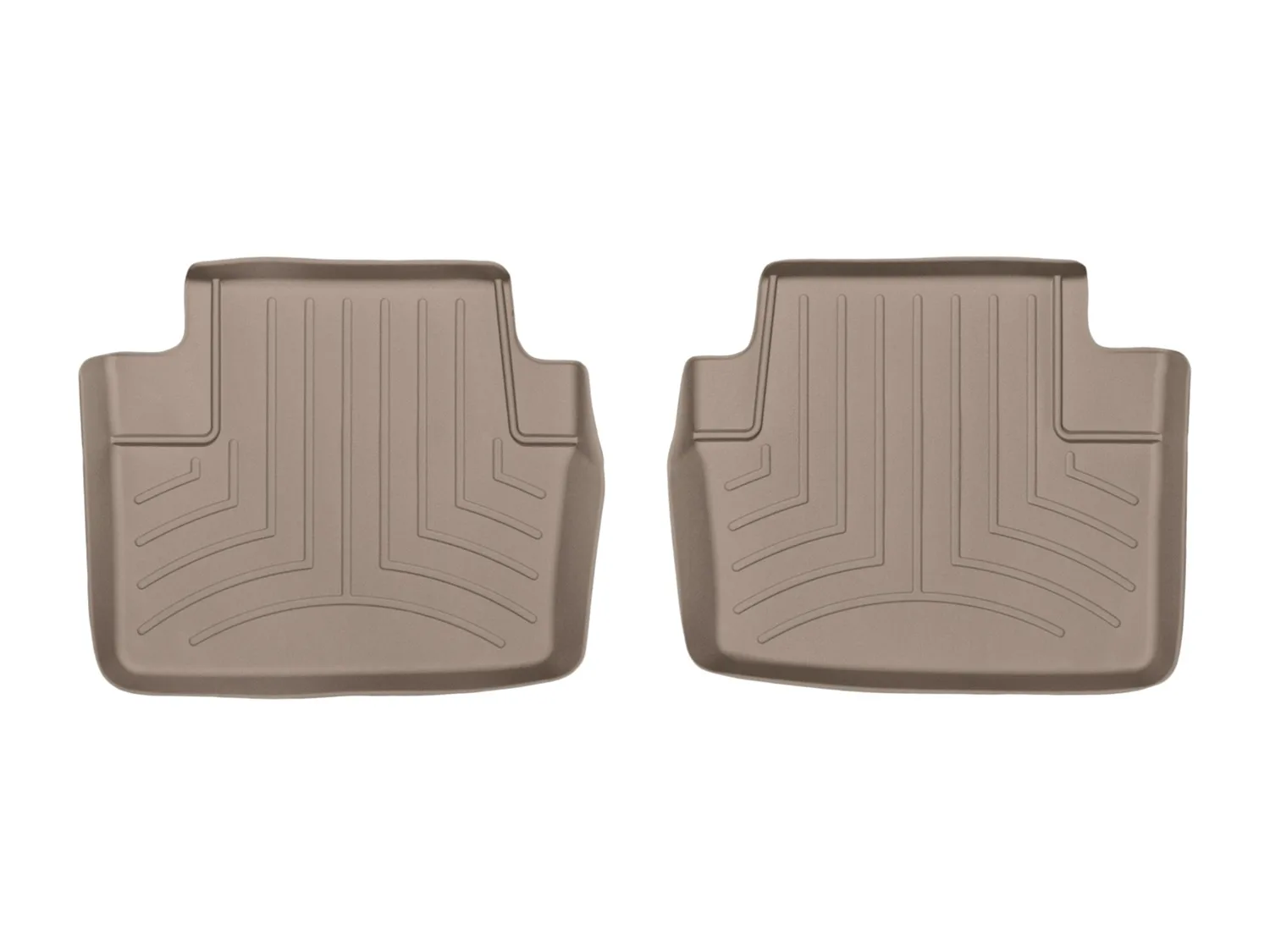 WeatherTech FloorLiner™ DigitalFit®; Tan; Rear; 2 Piece;