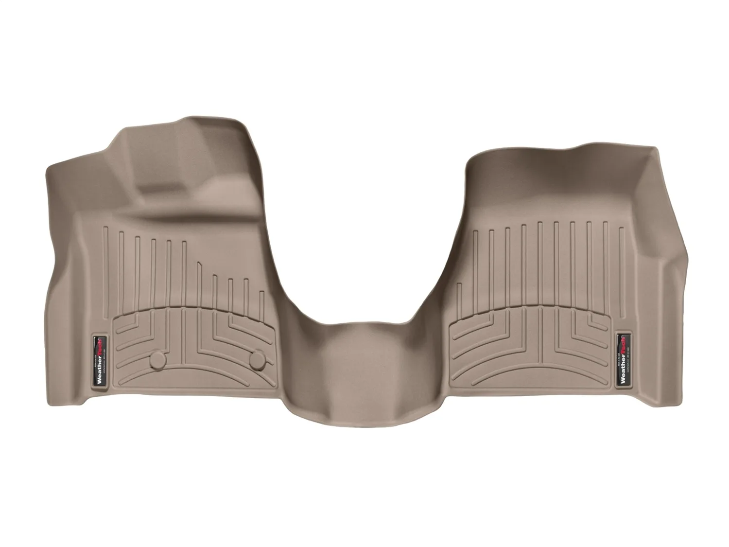 WeatherTech FloorLiner™ DigitalFit®; Tan; Front; Over The Hump;
