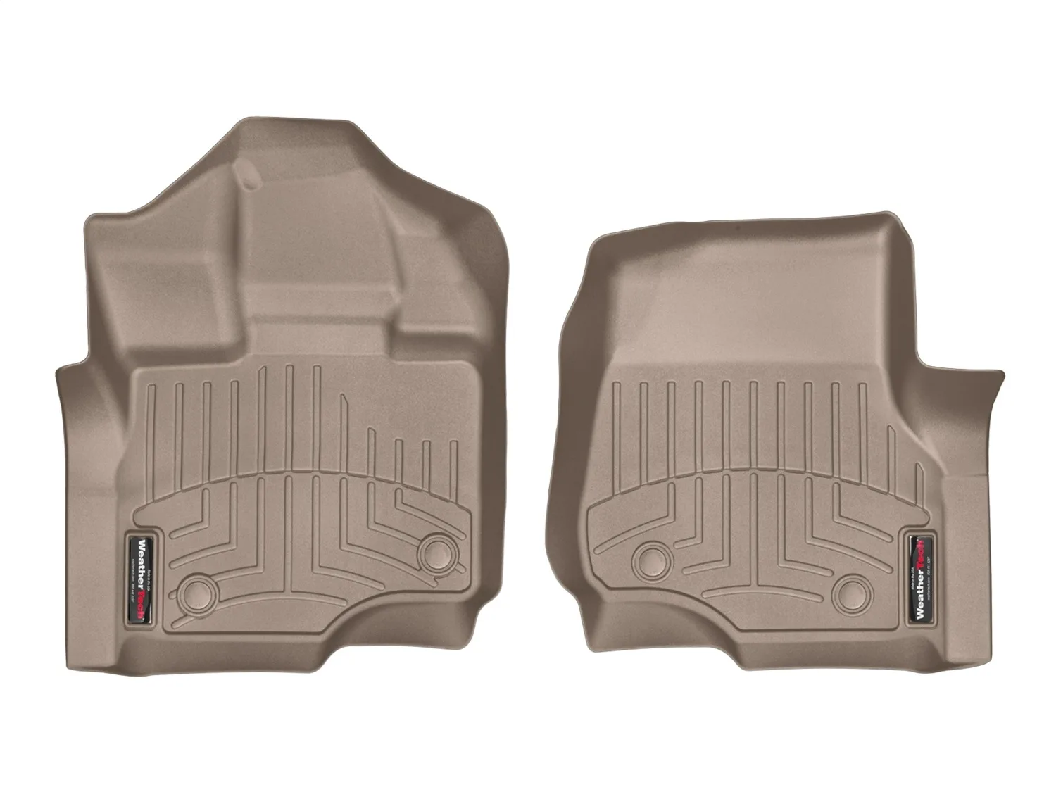 WeatherTech FloorLiner™ DigitalFit®; Tan; Front;