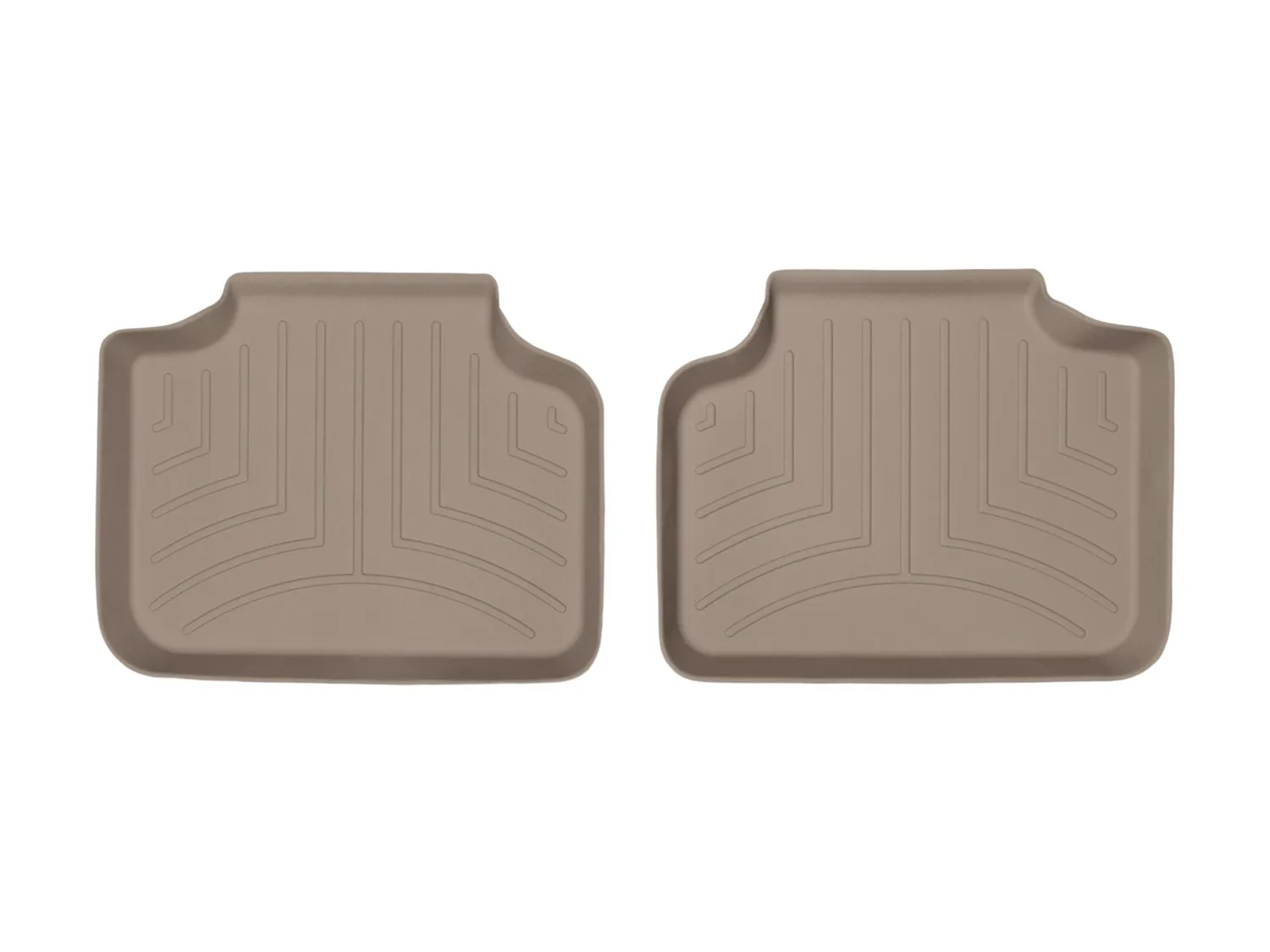 WeatherTech FloorLiner™ DigitalFit®; Tan; Rear; 2 Piece;
