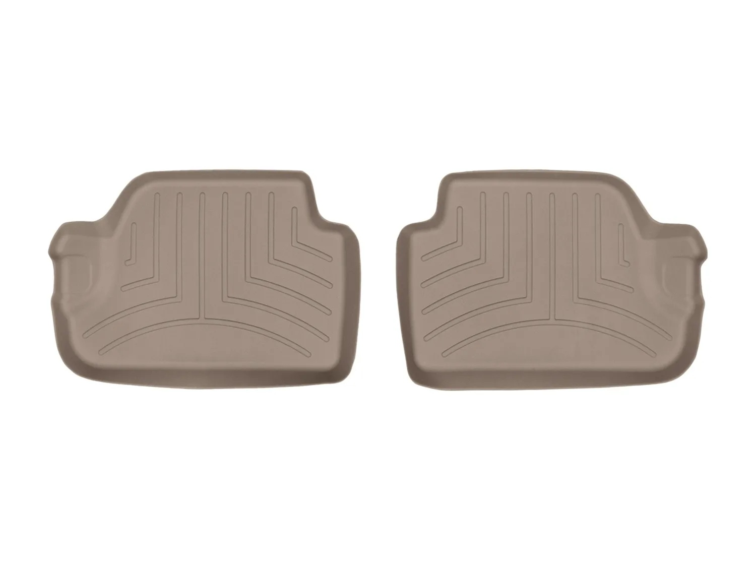 WeatherTech FloorLiner™ DigitalFit®; Tan; Rear; 2 Piece;