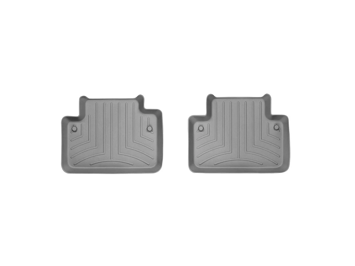 WeatherTech FloorLiner™ DigitalFit®; Gray; Rear; 2 Piece;