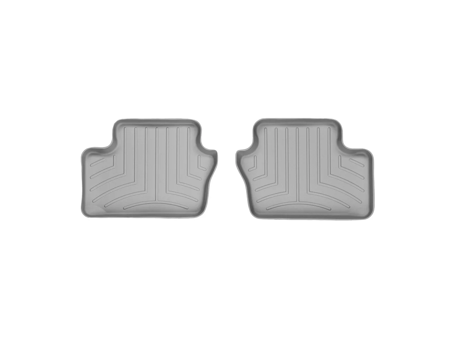 WeatherTech FloorLiner™ DigitalFit®; Gray; Rear; 2 Piece;