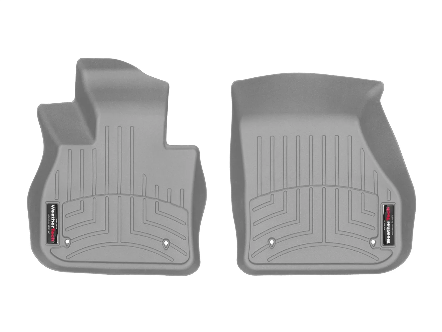WeatherTech FloorLiner™ DigitalFit®; Gray; Front;