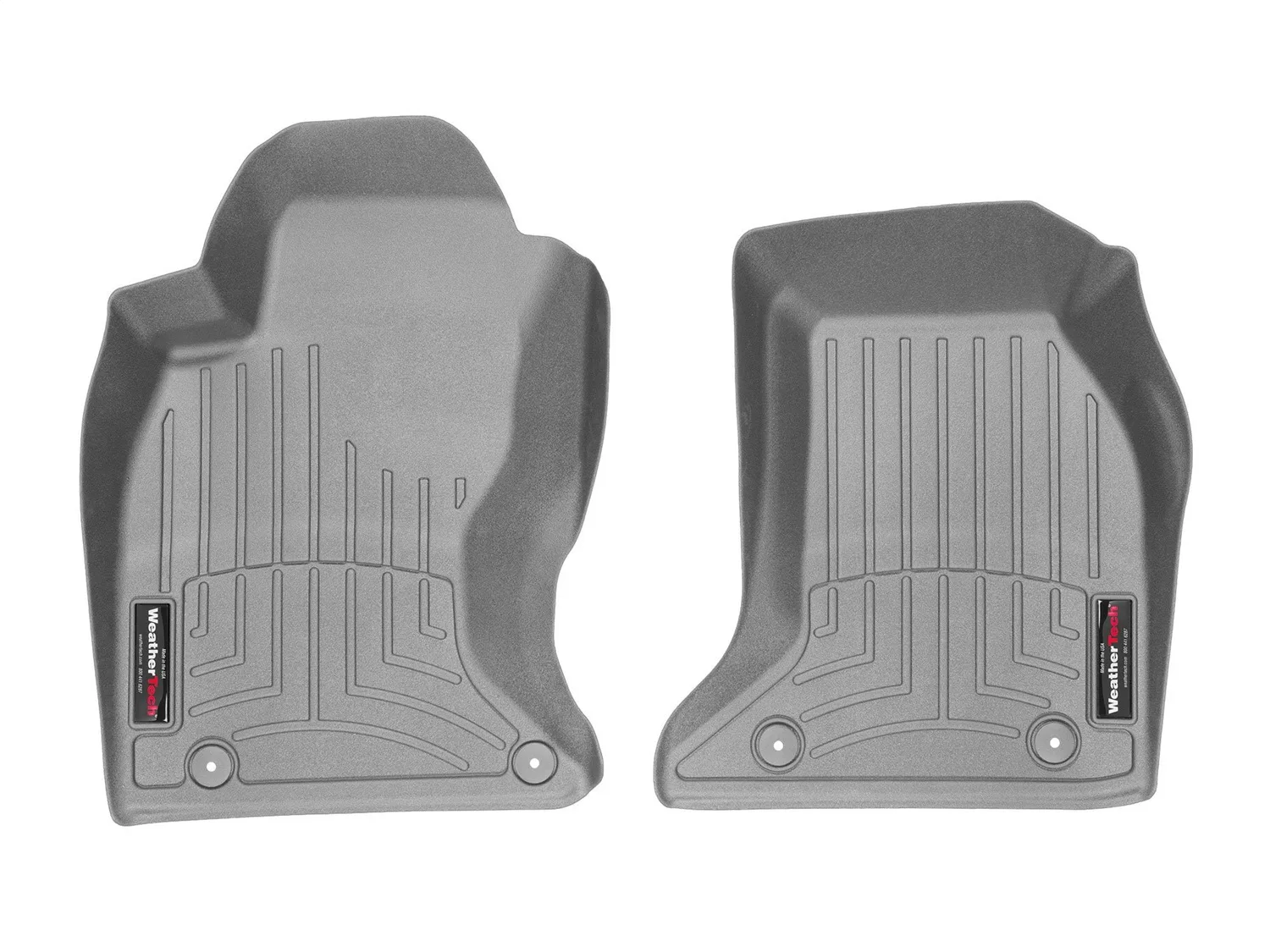 WeatherTech FloorLiner™ DigitalFit®; Gray; Front;