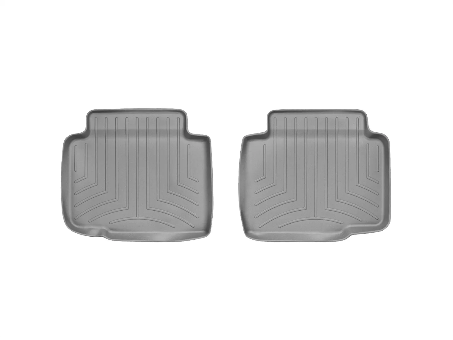 WeatherTech FloorLiner™ DigitalFit®; Gray; Rear; 2 Piece;