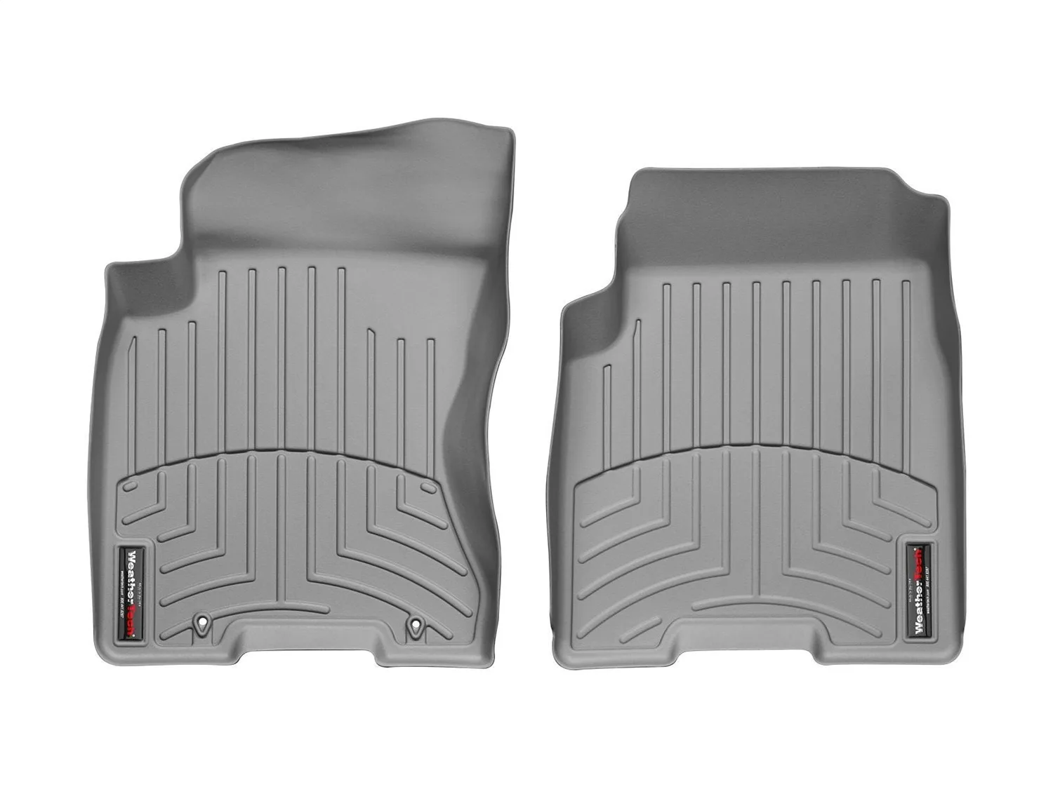 WeatherTech FloorLiner™ DigitalFit®; Gray; Front;