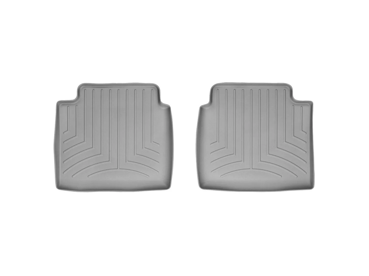 WeatherTech FloorLiner™ DigitalFit®; Gray; Rear; 2 Piece;
