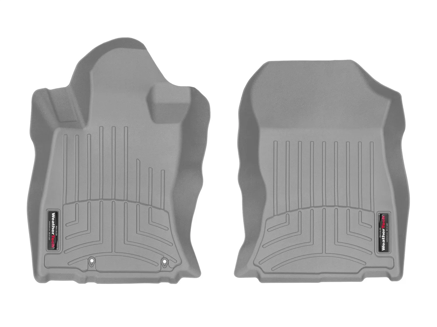 WeatherTech FloorLiner™ DigitalFit®; Gray; Front;
