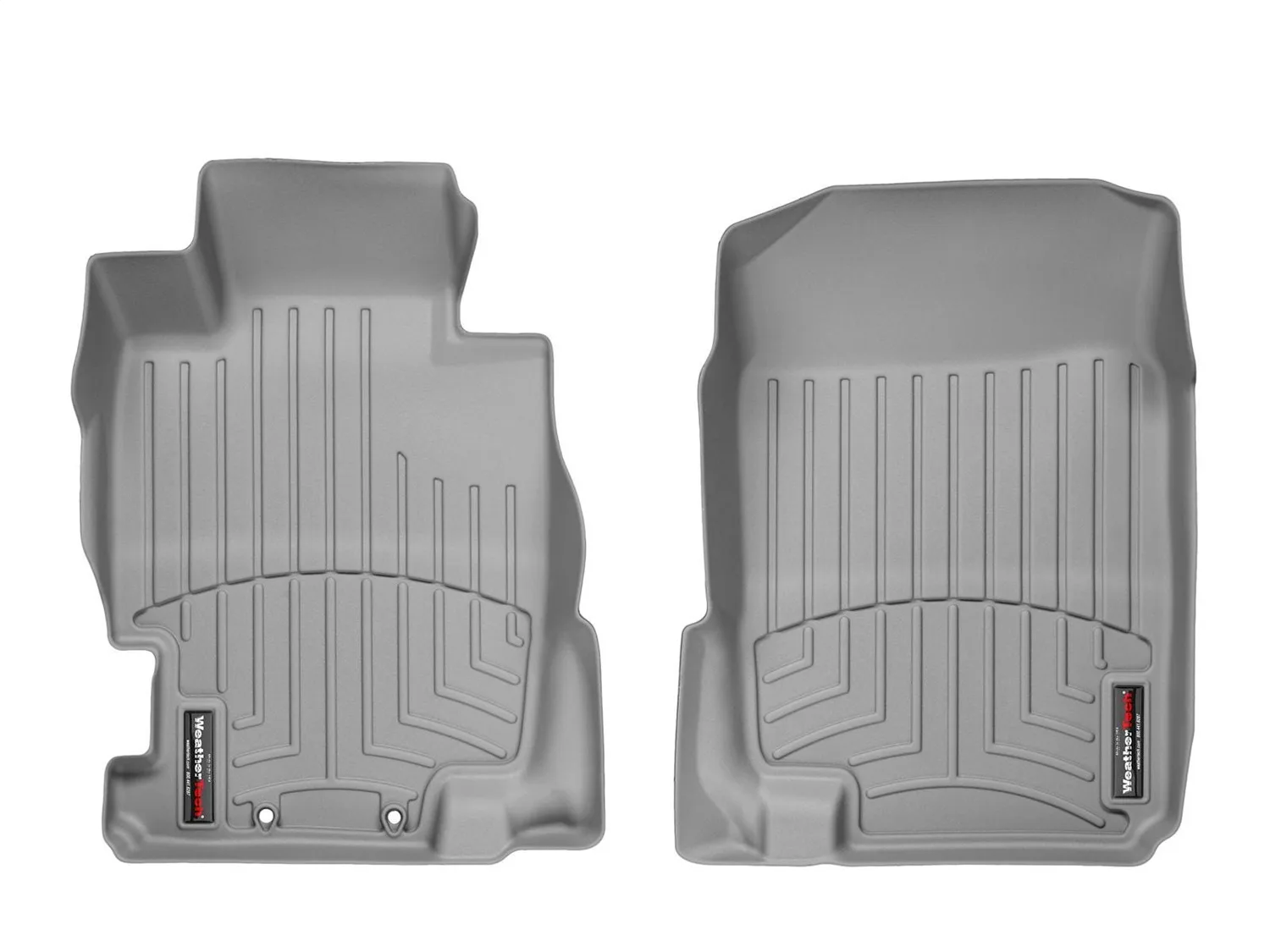 WeatherTech FloorLiner™ DigitalFit®; Gray; Front;