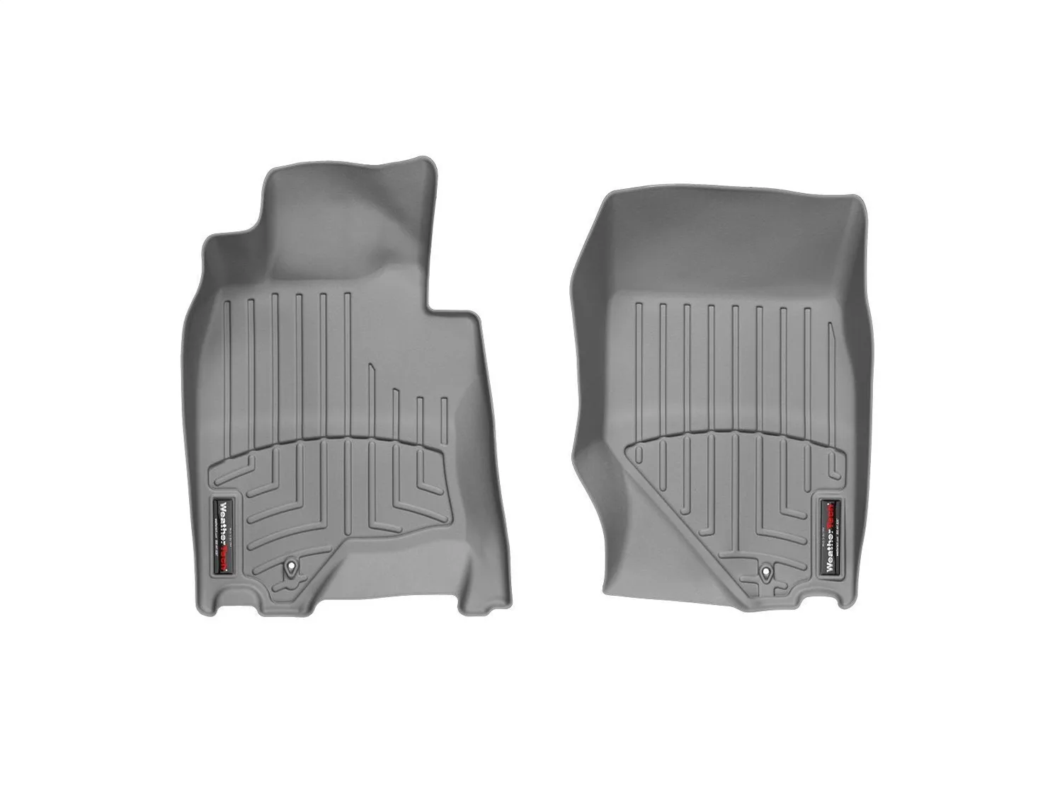 WeatherTech FloorLiner™ DigitalFit®; Gray; Front;