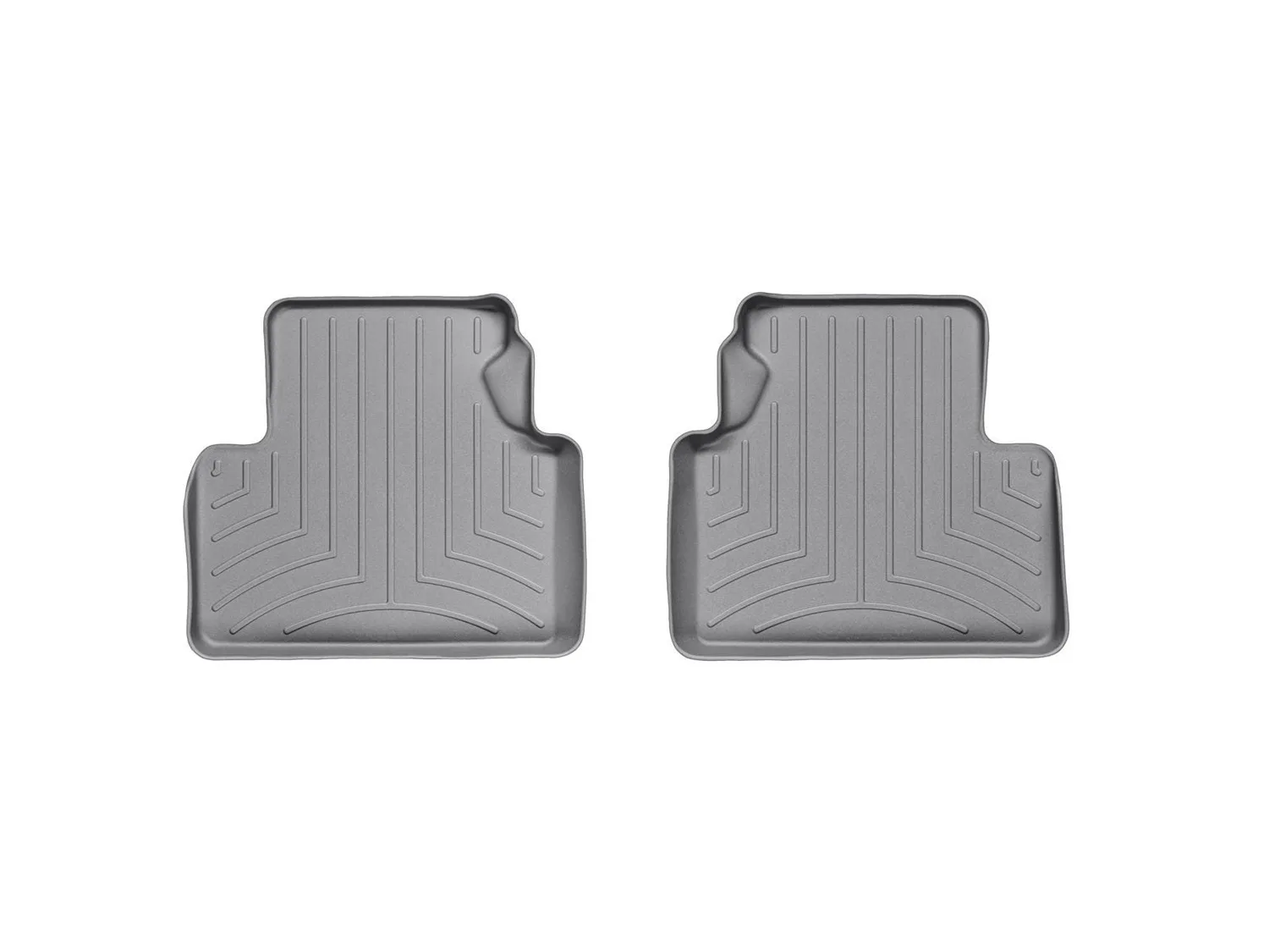 WeatherTech FloorLiner™ DigitalFit®; Gray; Rear; 2 Piece;