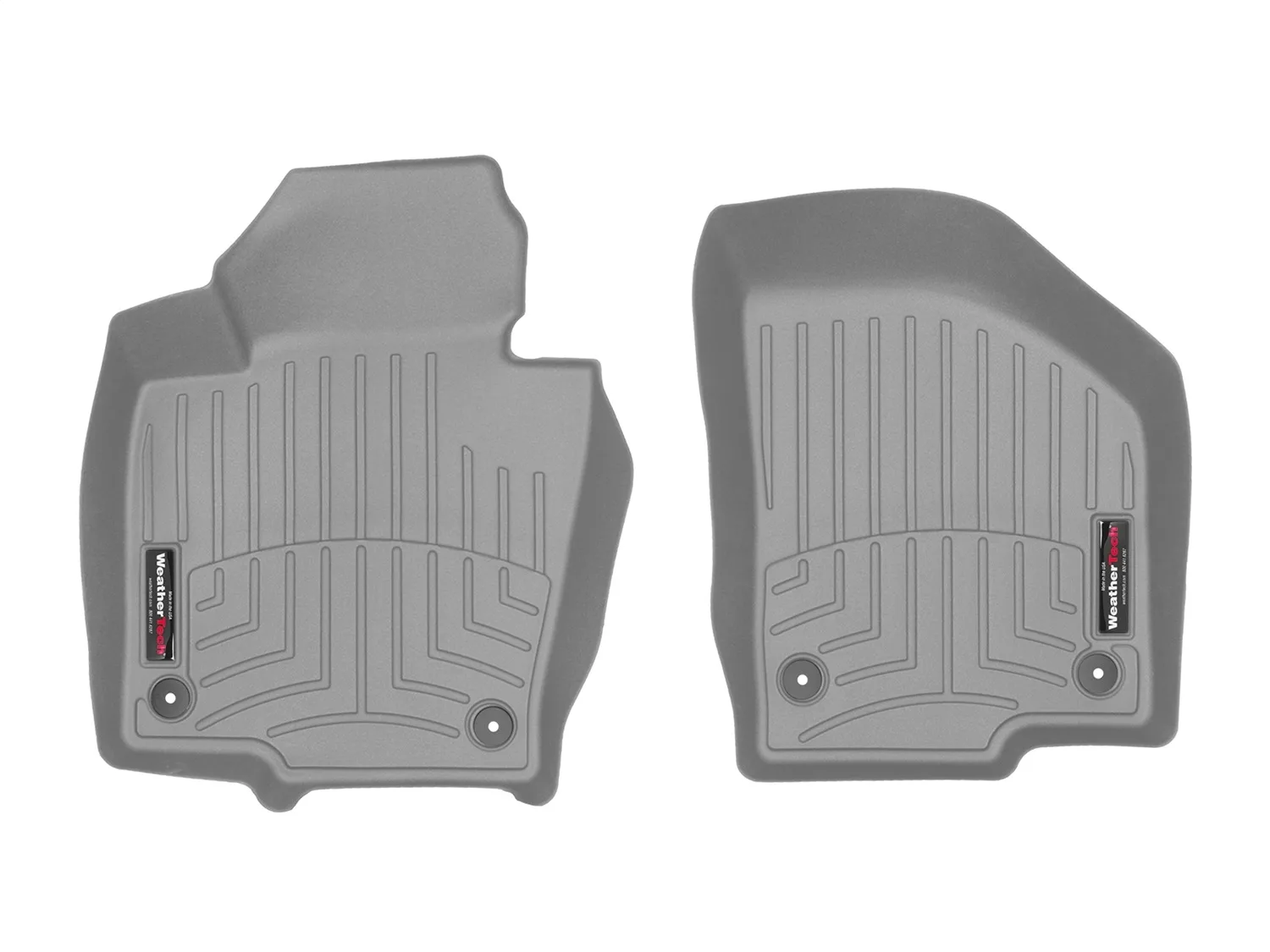 WeatherTech FloorLiner™ DigitalFit®; Gray; Front;