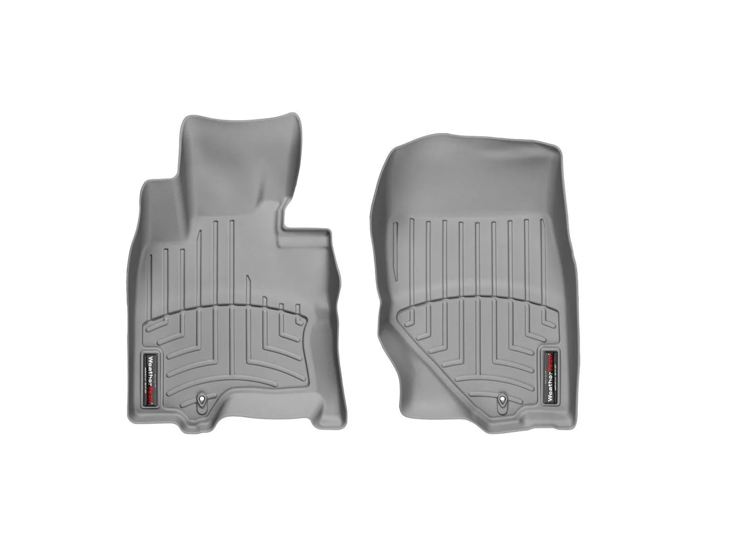 WeatherTech FloorLiner™ DigitalFit®; Gray; Front;