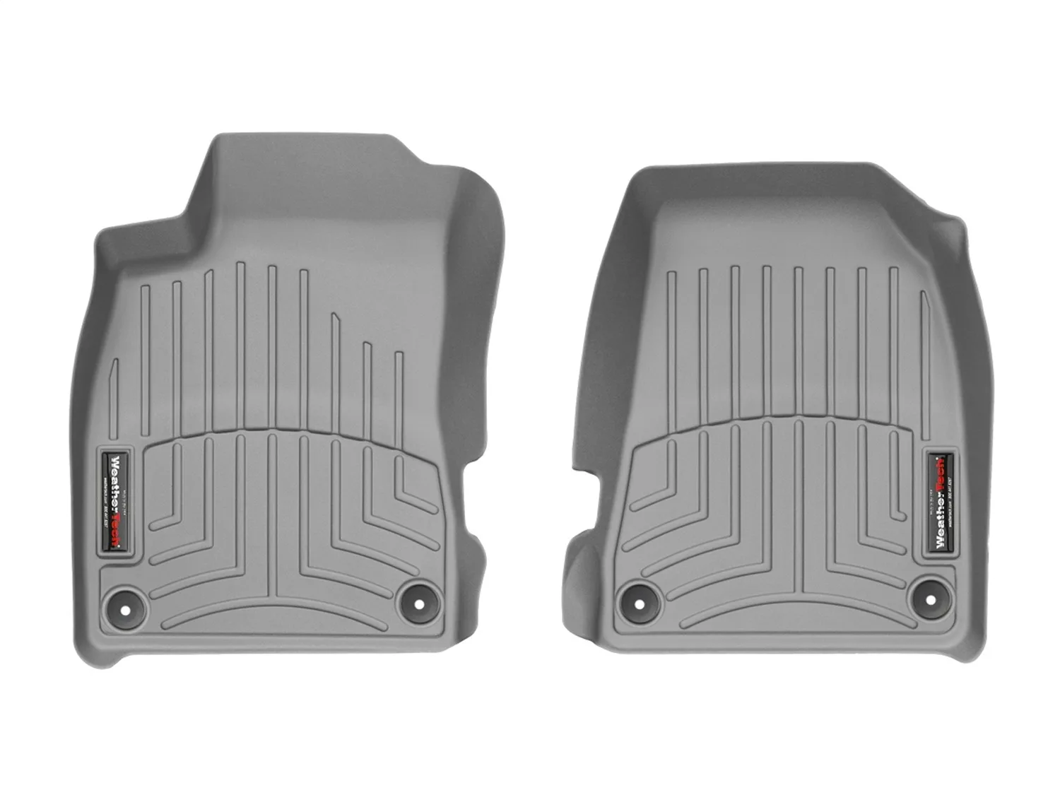 WeatherTech FloorLiner™ DigitalFit®; Gray; Front;