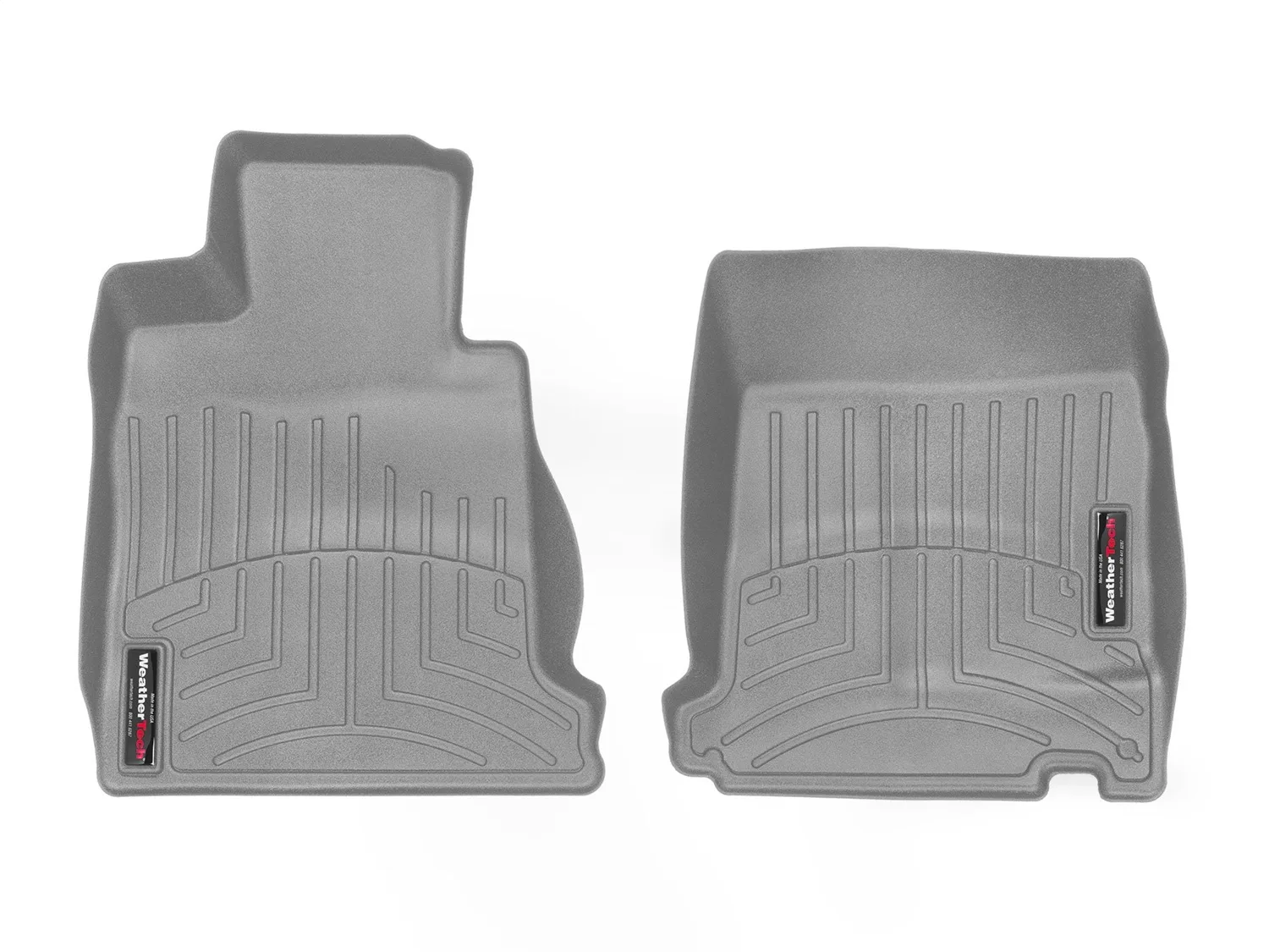 WeatherTech FloorLiner™ DigitalFit®; Gray; Front;