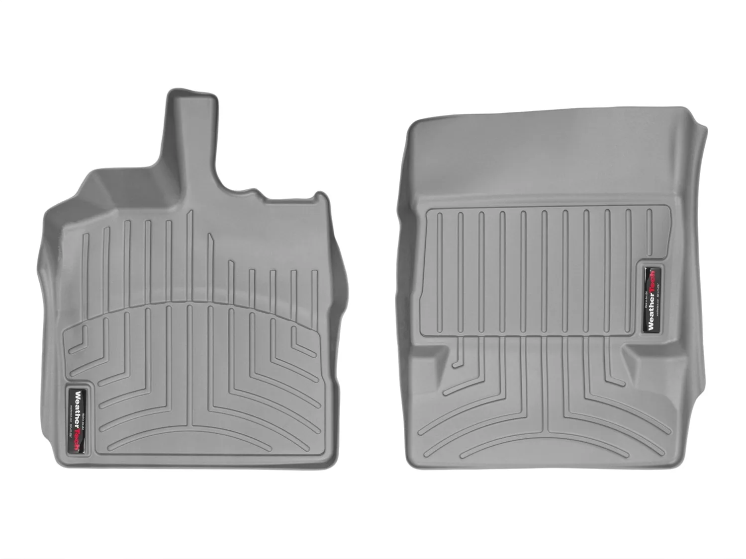 WeatherTech FloorLiner™ DigitalFit®; Gray; Front;