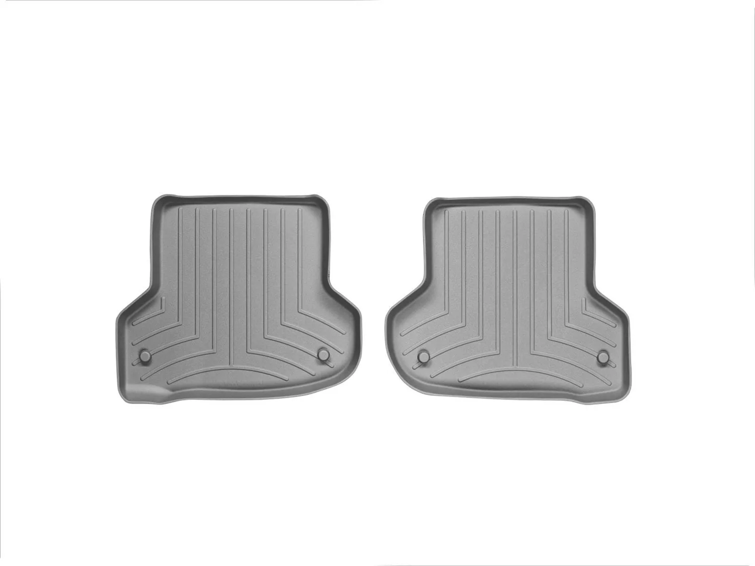 WeatherTech FloorLiner™ DigitalFit®; Gray; Rear; 2 Piece;