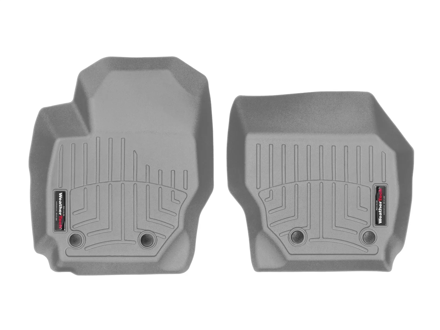 WeatherTech FloorLiner™ DigitalFit®; Gray; Front;