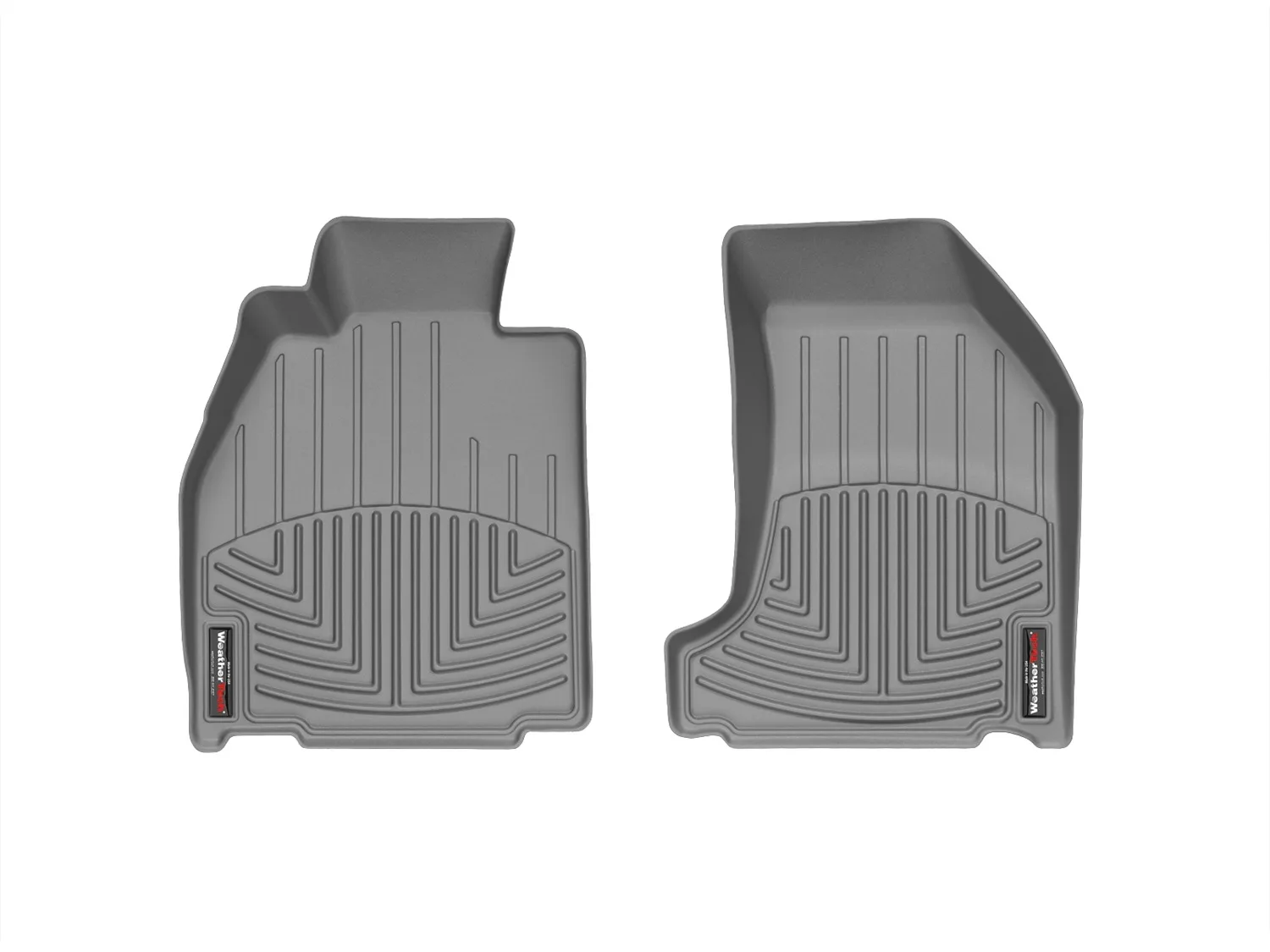 WeatherTech FloorLiner™ DigitalFit®; Gray; Front;