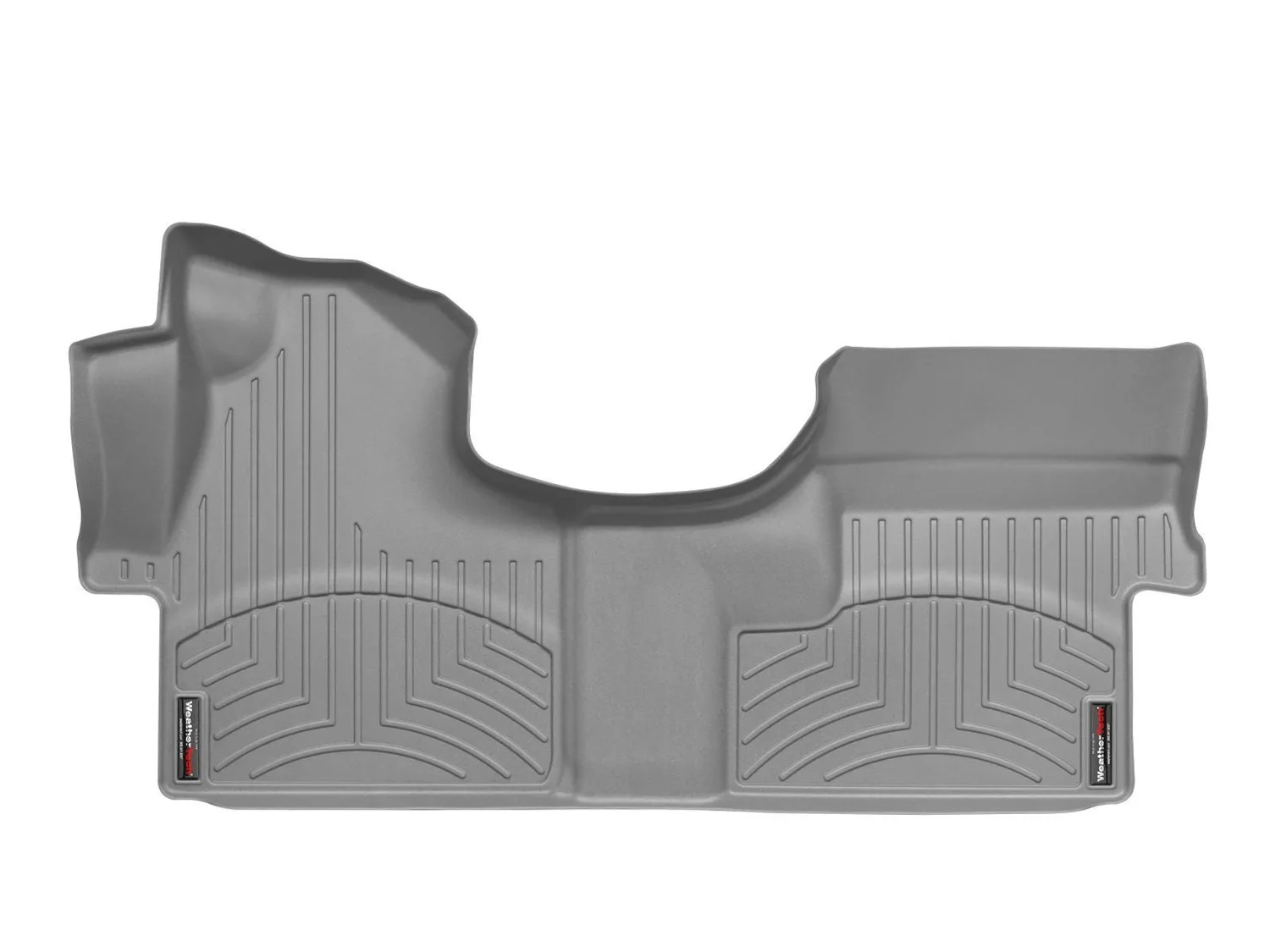 WeatherTech FloorLiner™ DigitalFit®; Gray; Front; Over The Hump;