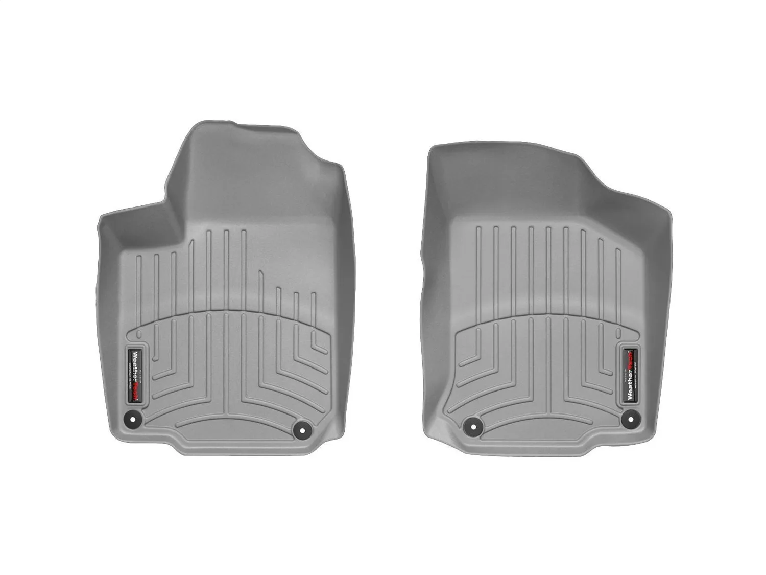 WeatherTech FloorLiner™ DigitalFit®; Gray; Front;