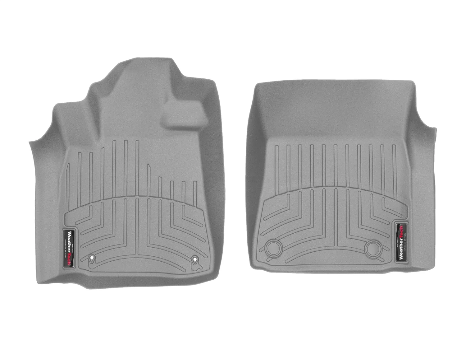WeatherTech FloorLiner™ DigitalFit®; Gray; Front;