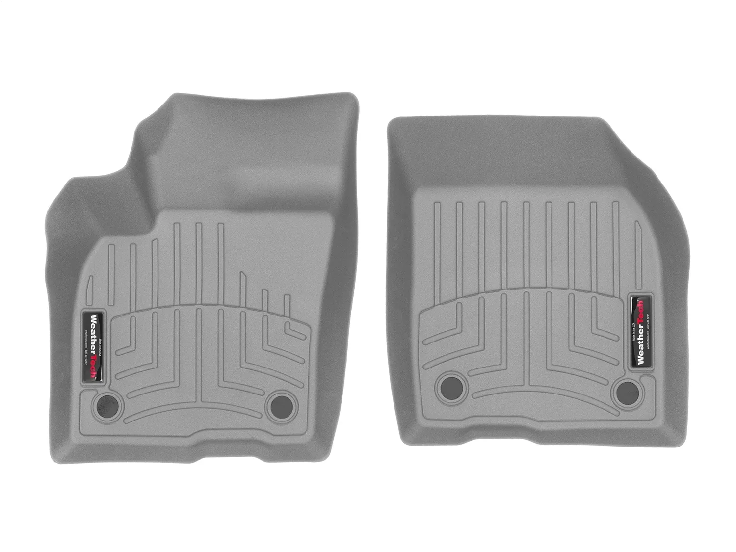WeatherTech FloorLiner™ DigitalFit®; Gray; Front;