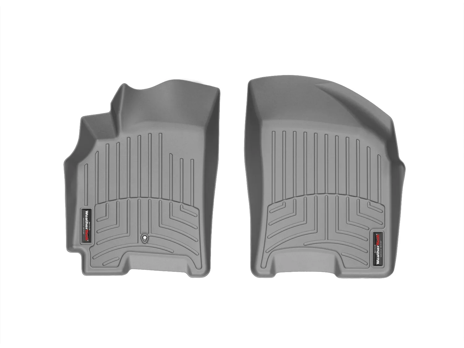 WeatherTech FloorLiner™ DigitalFit®; Gray; Front;